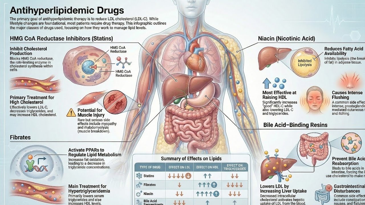 CVS | ANTIHYPERLIPIDEMIA | PHARMACOLOGY 
