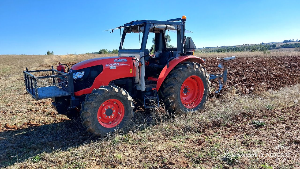 Lavrar  com Kubota M7060