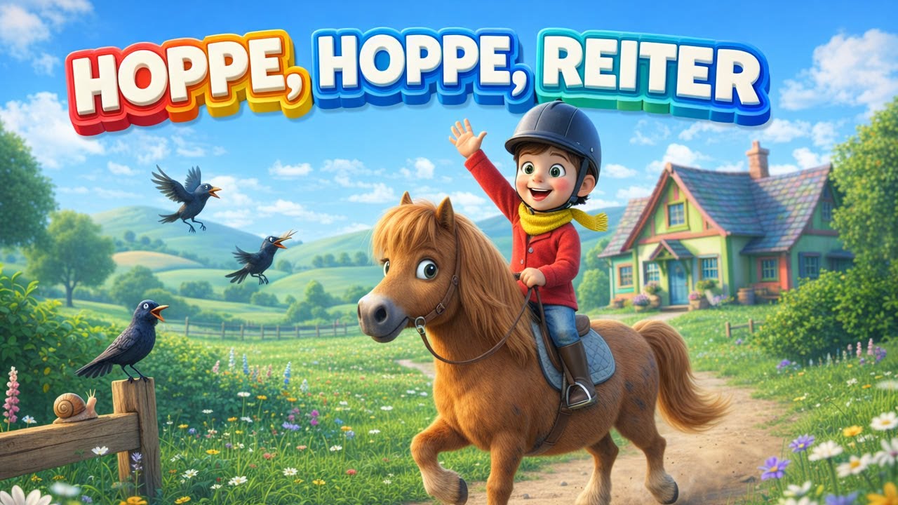 Hoppe hoppe Reiter 🐴 | Baby Reim
