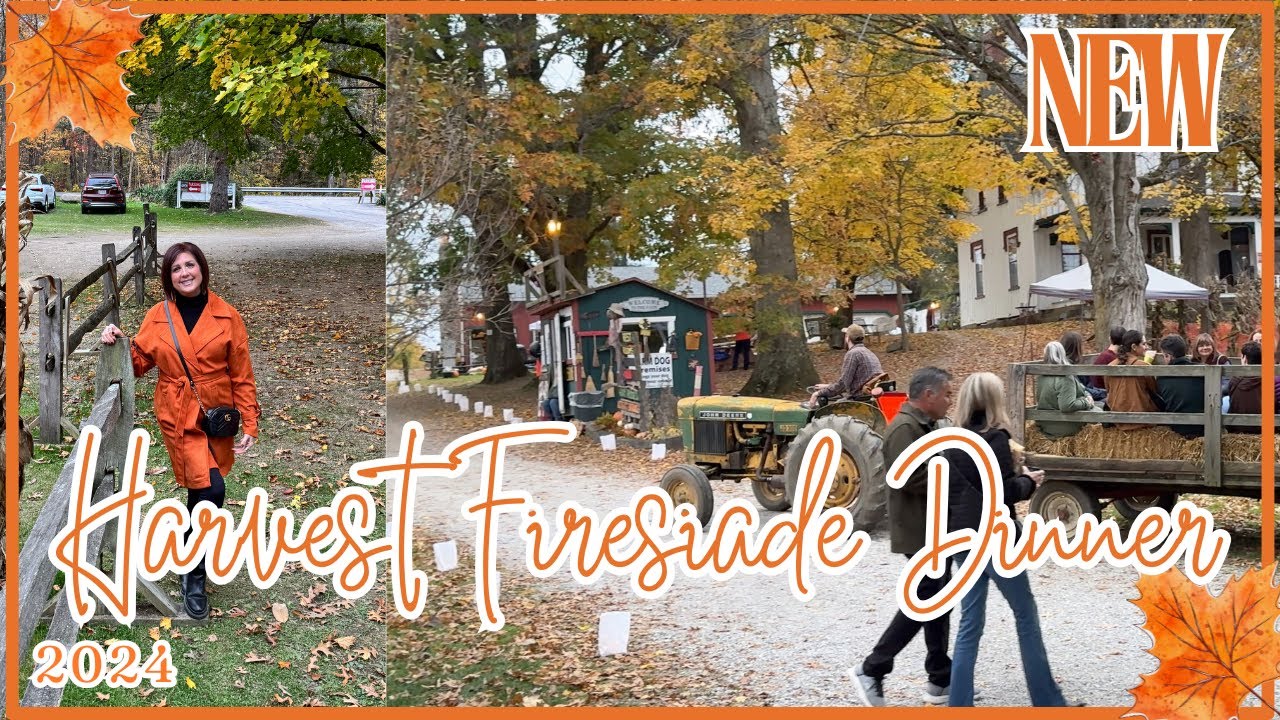 🍁Autumn Harvest Ambience | Fireside Dinner