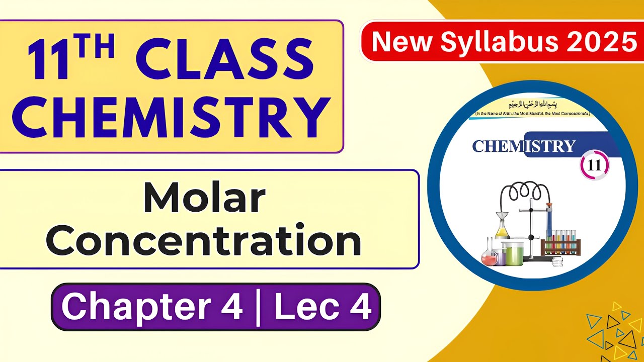 Molar Volume | Chapter 4 Lec 4 | 11th Class Chemistry | New Book 2025