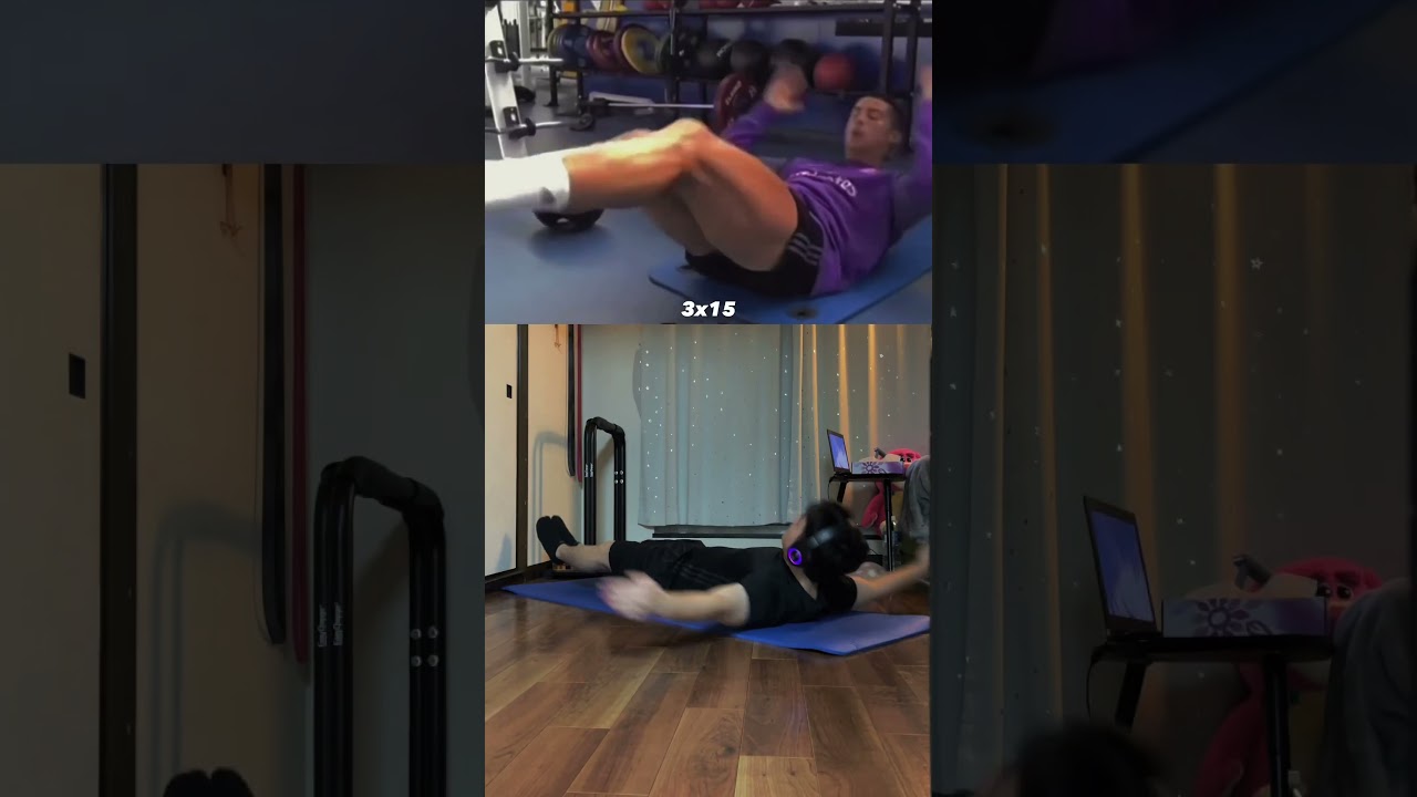 Cristiano Ronaldo Abs workout routine 🔥😱#homeworkout #calisthenics #motivation #cr7 #fyp #workout