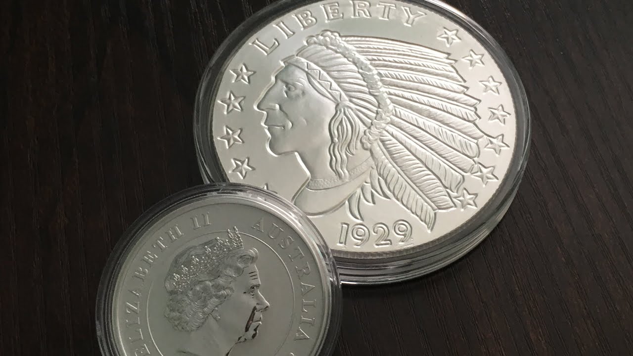 5 oz Incuse Indian Round &  A Random Year Kookaburra From Apmex!