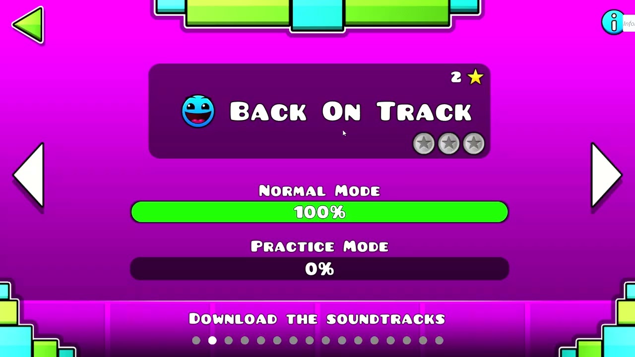 GEOMETRY DASH LITE:RIPASSO TUTTI I LIVELLI CHE HO COMPLETATO DAL PC!