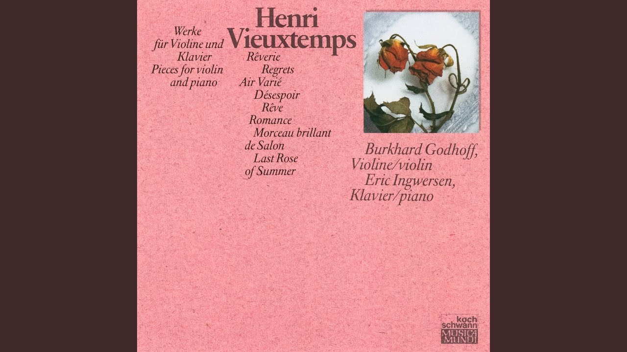 Vieuxtemps: 6 Morceaux de salon, Op. 22 - No. 2, Air varié