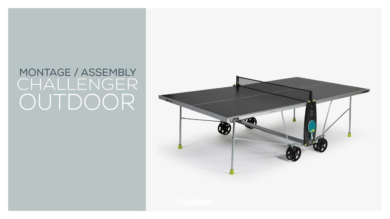 Comment monter votre table de ping-pong Cornilleau Challenger Outdoor - Tutoriel