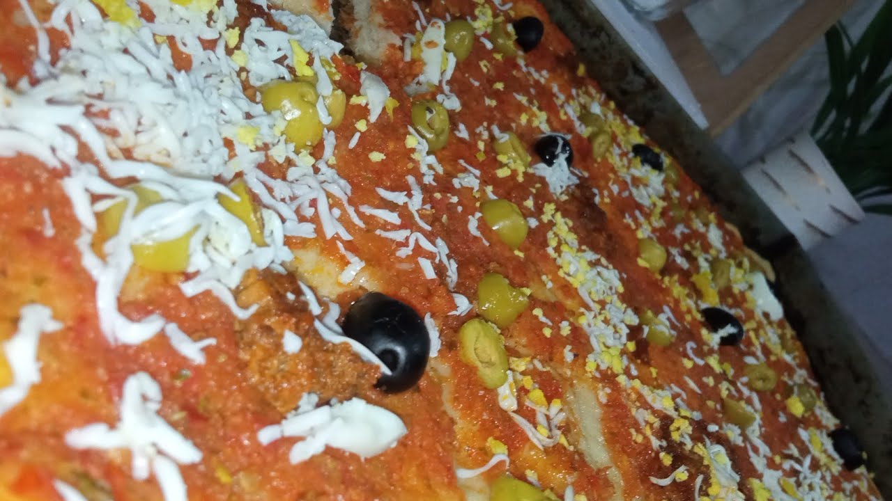 وصفة بيتزا 🍕 كاري تجي خفيفة و بنينة ولا اروع 