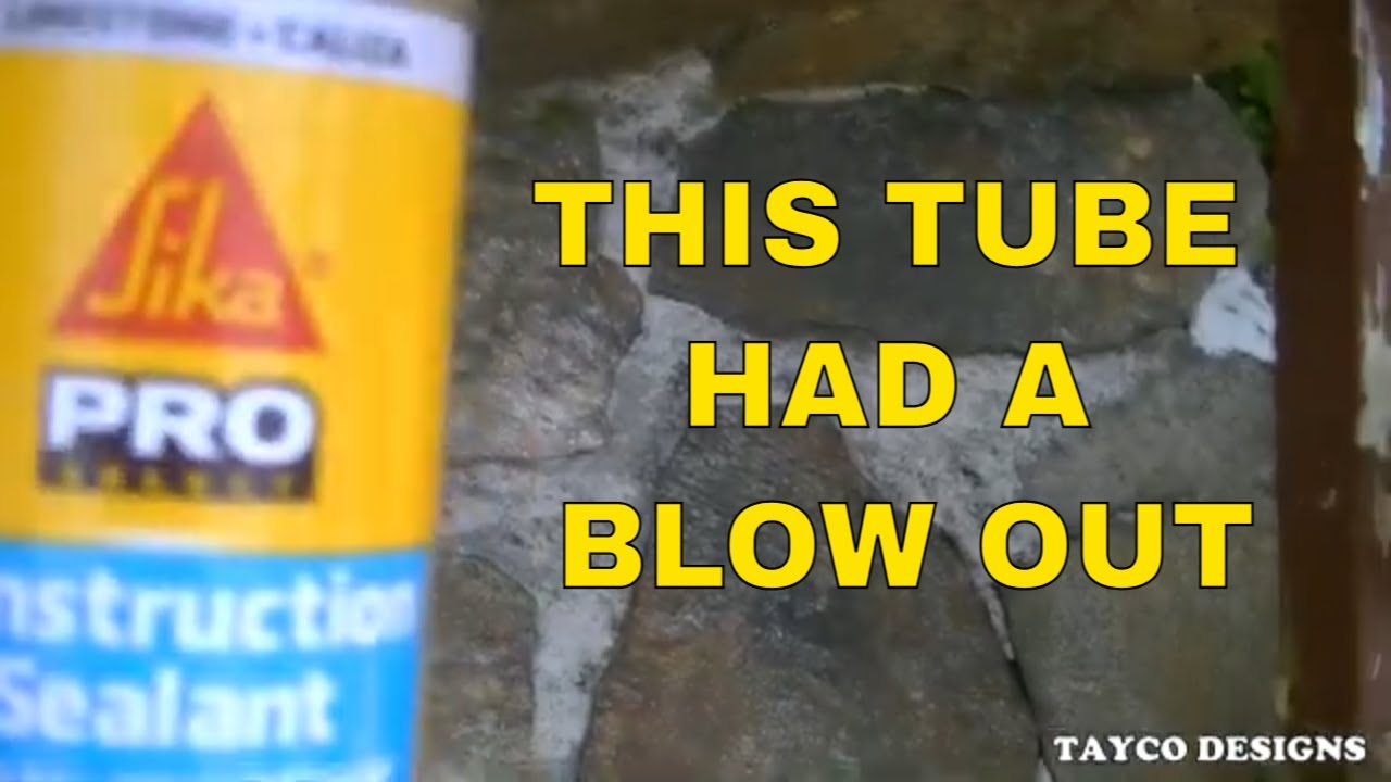 Using The Ryobi 18v Caulk Gun And A Blow Out Of The Sealant
