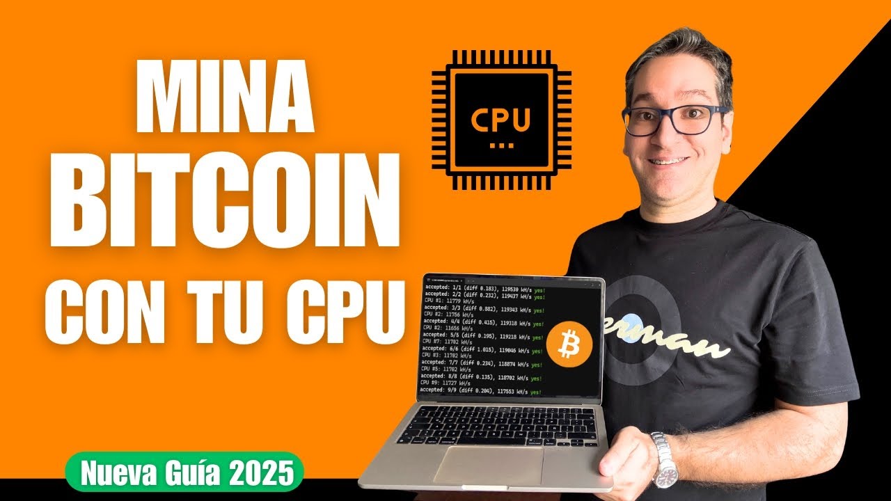 &iexcl;Descubre C&oacute;mo Minar Bitcoin con CPU! Gu&iacute;a Minero Loter&iacute;a 2025 (Windows + HiveOS)