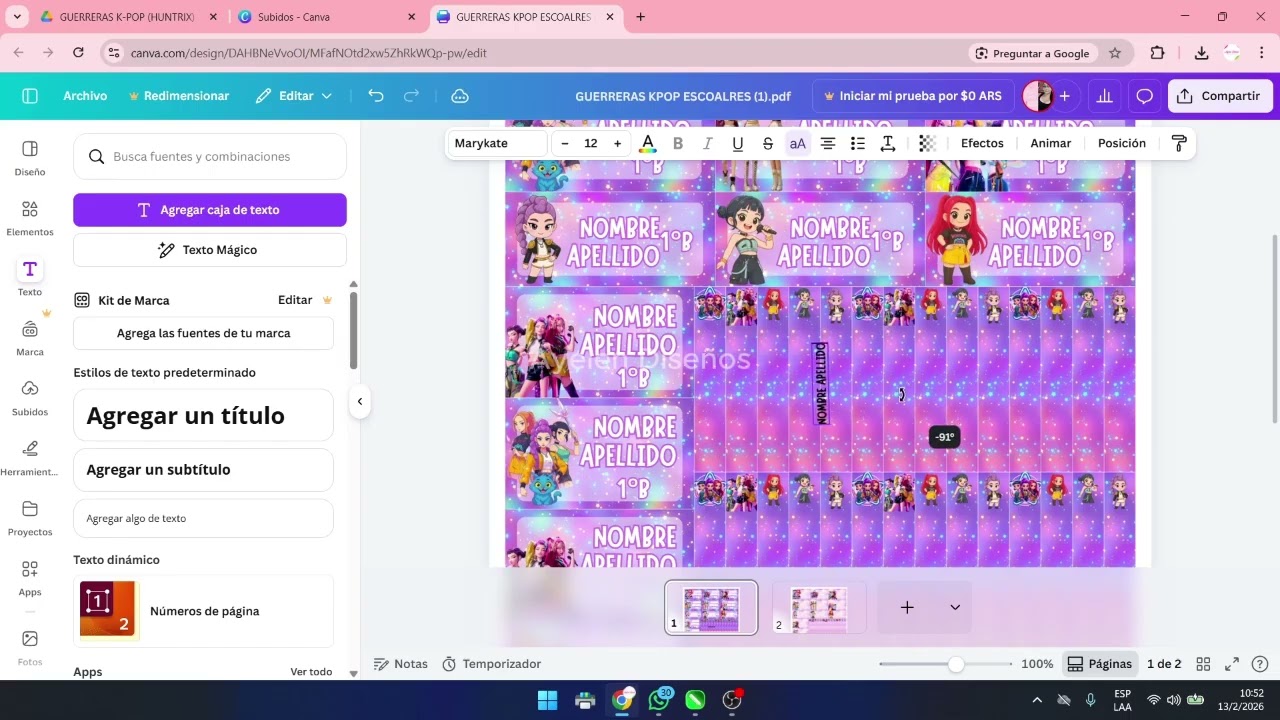 ¿Cómo edito las Etiquetas en CANVA?