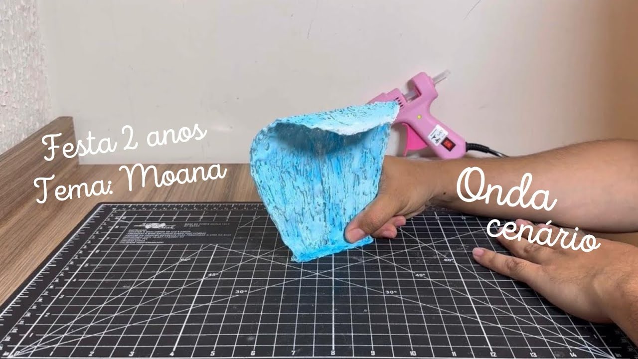 Fazendo Personalizado de Luxo da festa da Luiza, tema Moana - Onda Cenário  