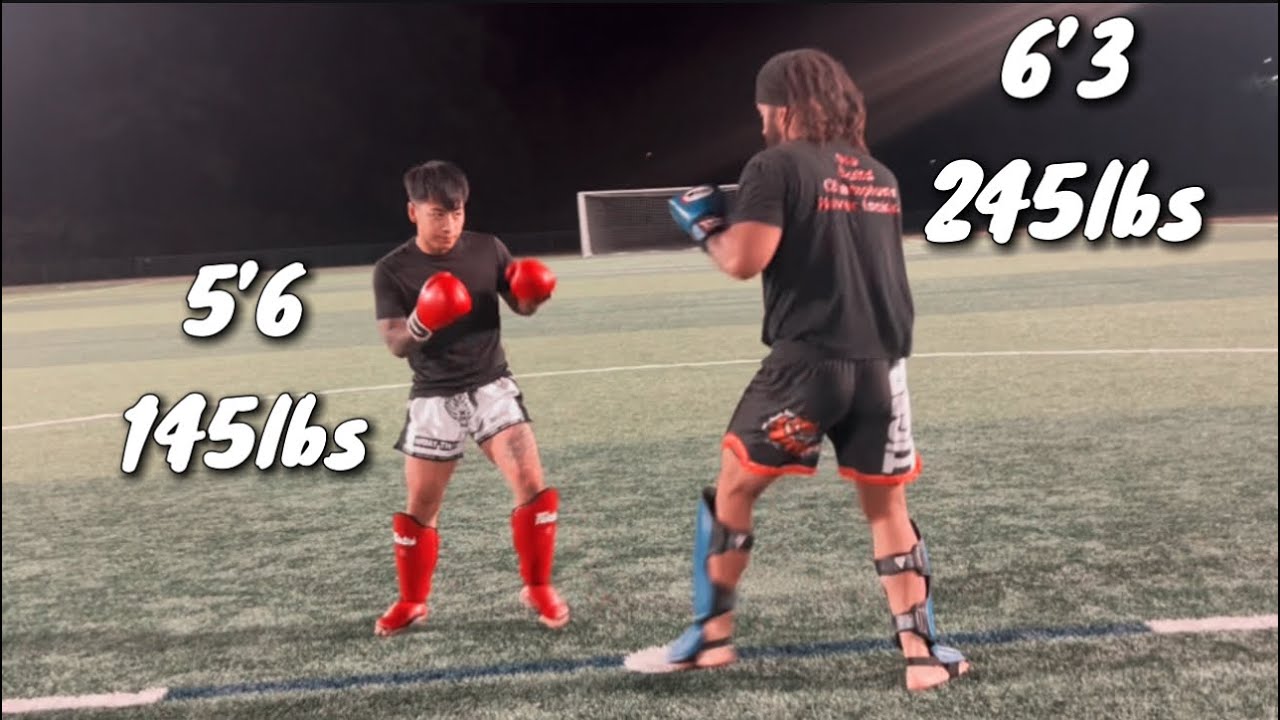 Featherweight vs Heavyweight | Technical “light” spar… TKO!
