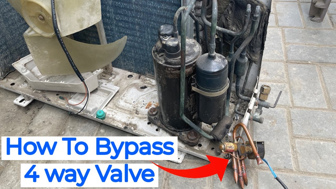 How to bypass heating 4 way valve In Urdu/Hindi