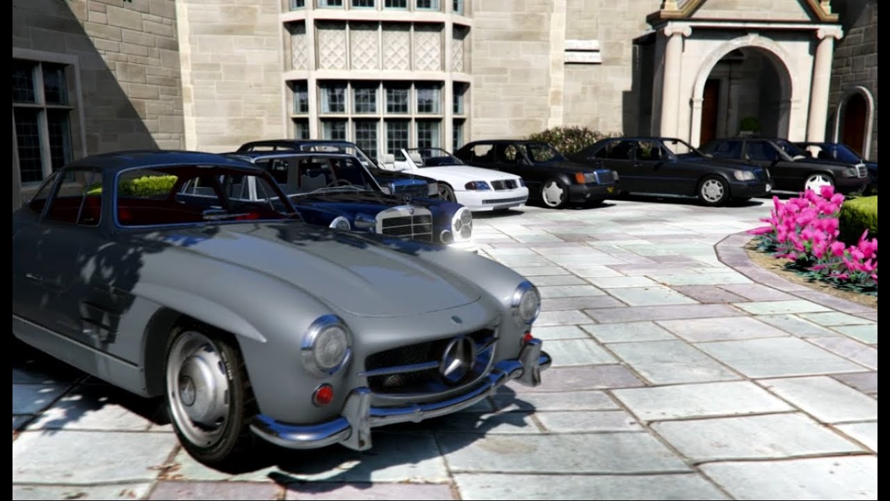GTA V | MERCEDES & BMW CLASSIC CARS COLLECTION IN GTA 5