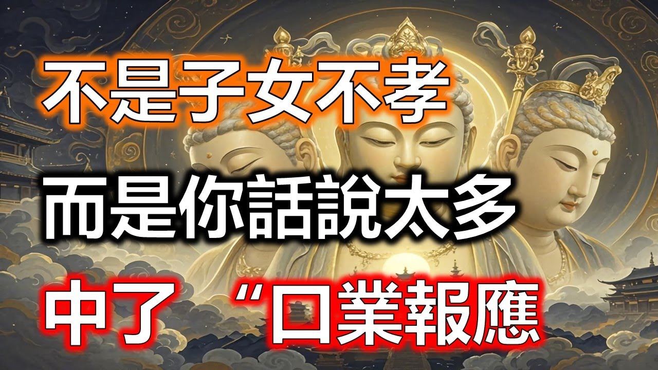不是子女不孝，而是你話說太多、口氣太重，早中了這三種&ldquo;口業報應&rdquo;。#生肖#因果#風水