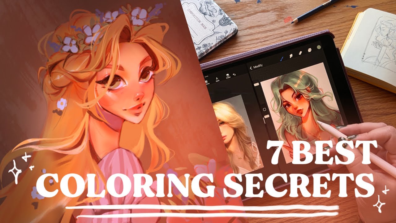 7 COLORING SECRETS FOR DIGITAL ARTISTS | coloring tips + tricks I use in my art