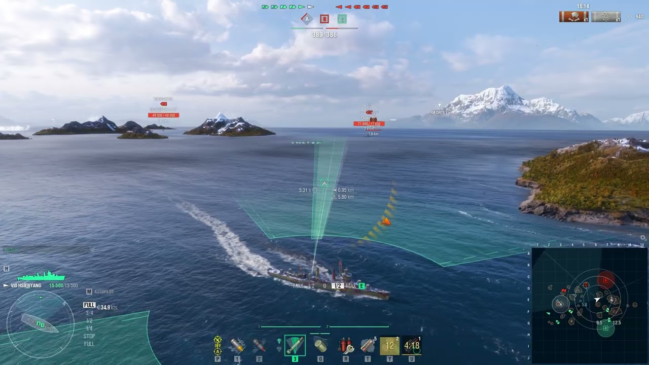 World of Warships - Ranked Battles Lvl 8 hishenyung