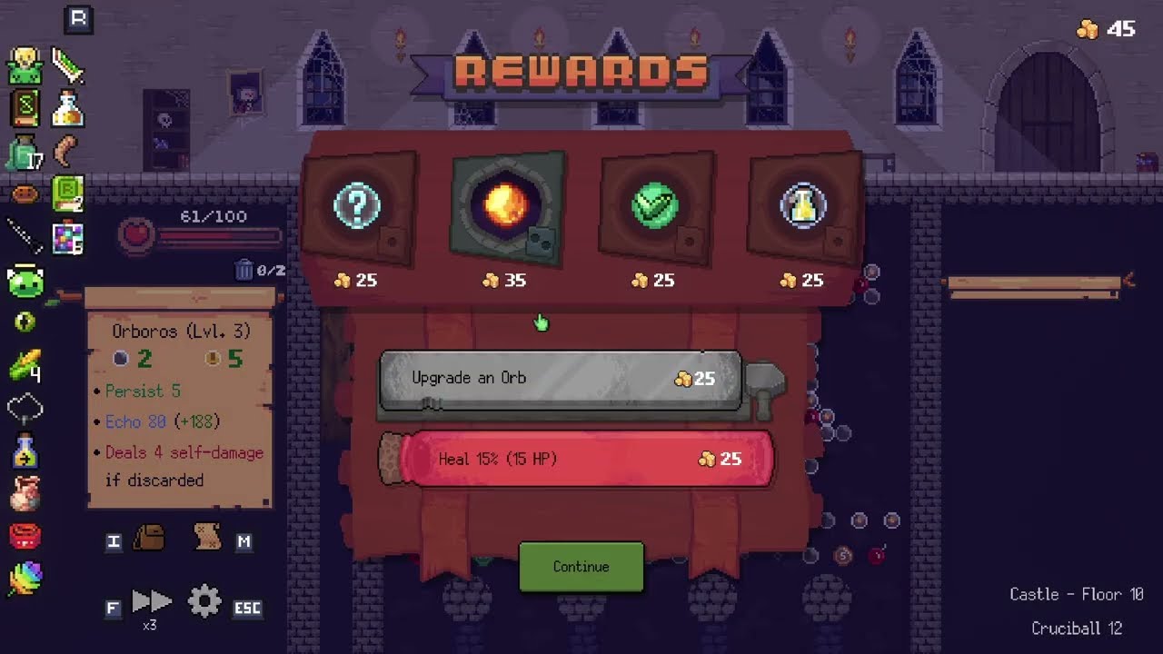 Sometimes the game just prevents you from losing | Peglin