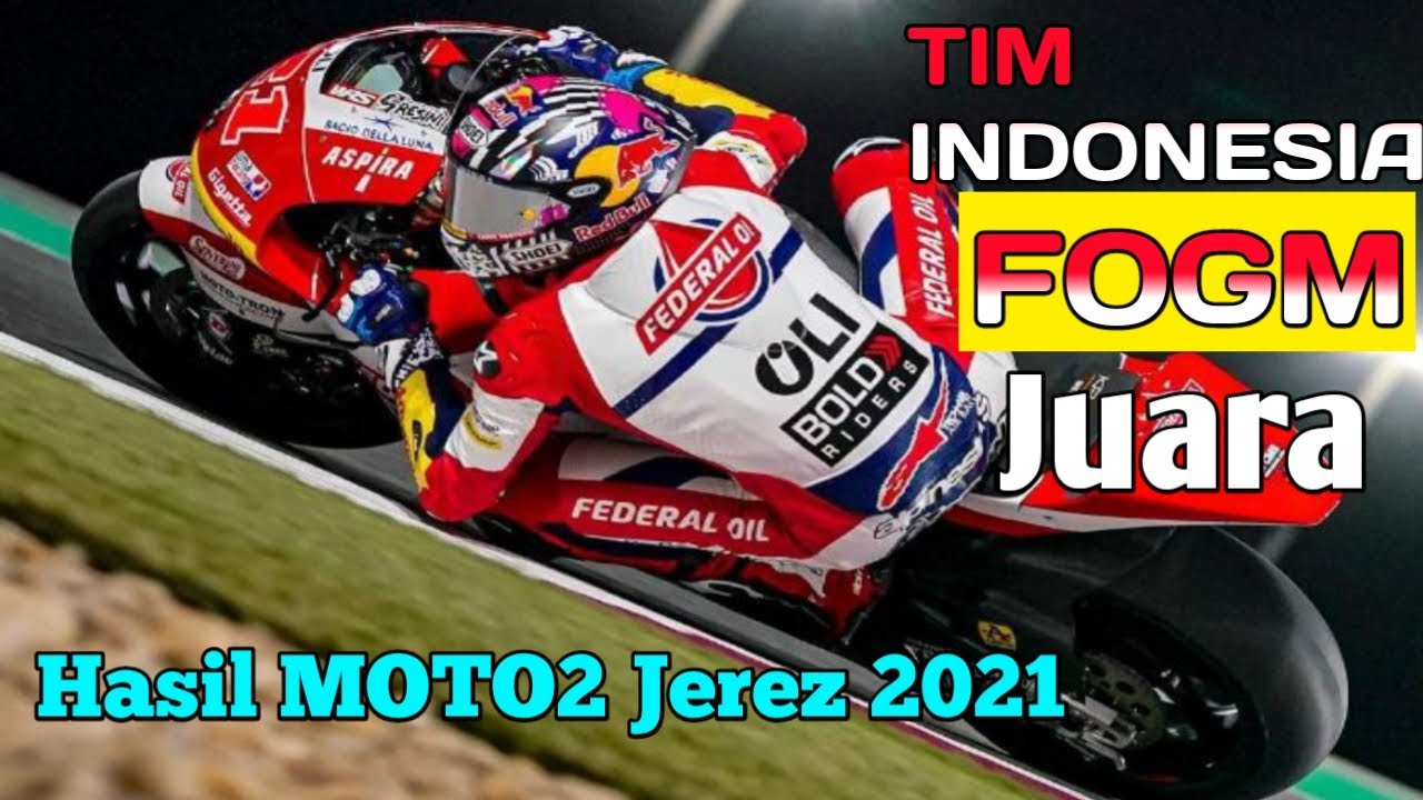 Hasil MOTO2 Jerez Spanyol, Crash terbanyak 2021, tim Federal oil Gresini Moto2 Indonesia juara.