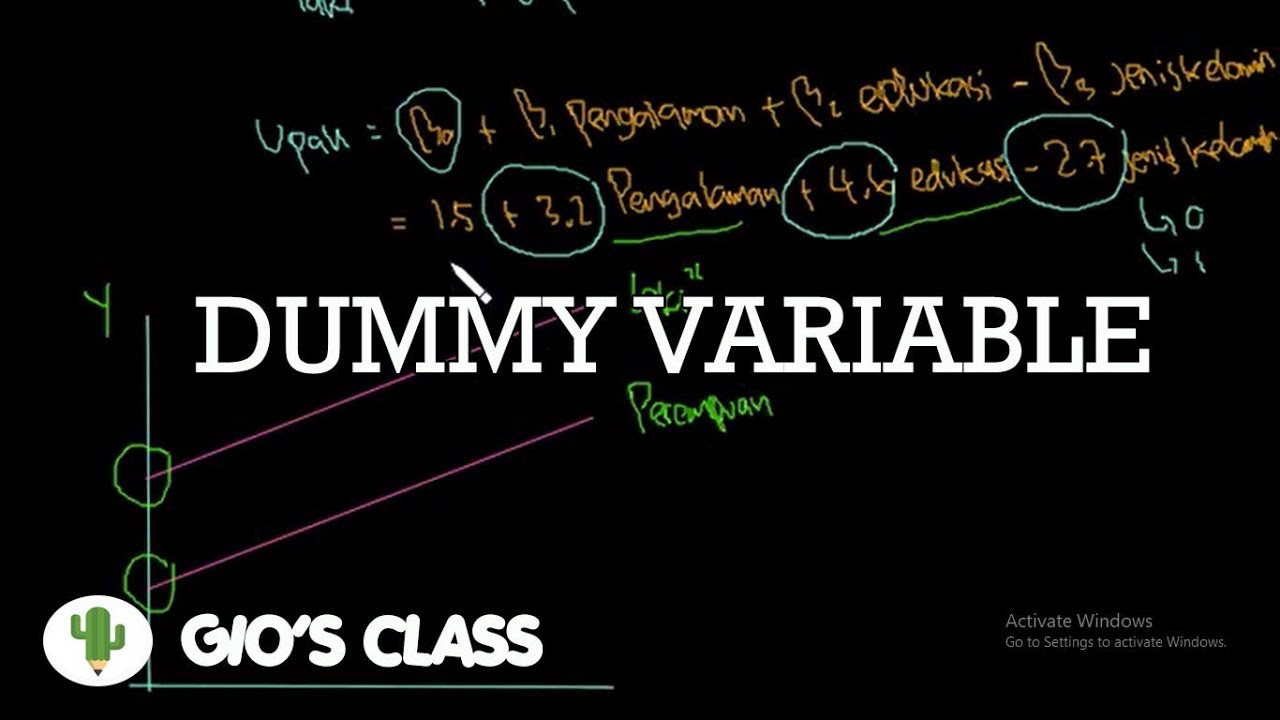 Penjelasan Tentang Dummy Variable