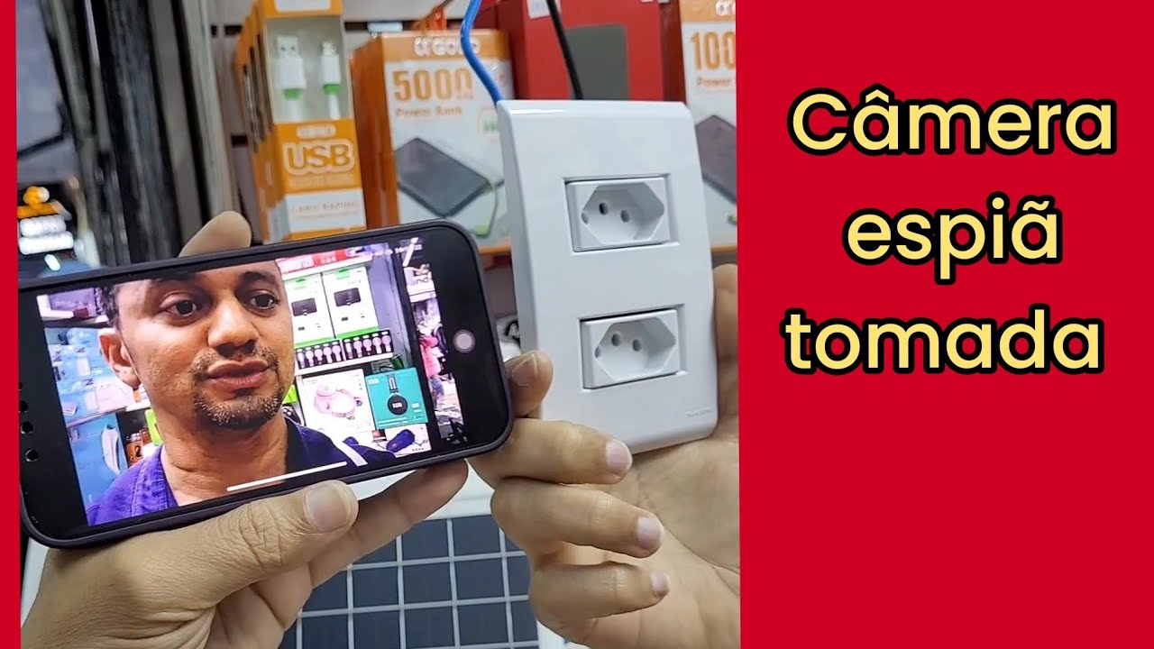 Câmera espiã tomada configuração APP homeEye