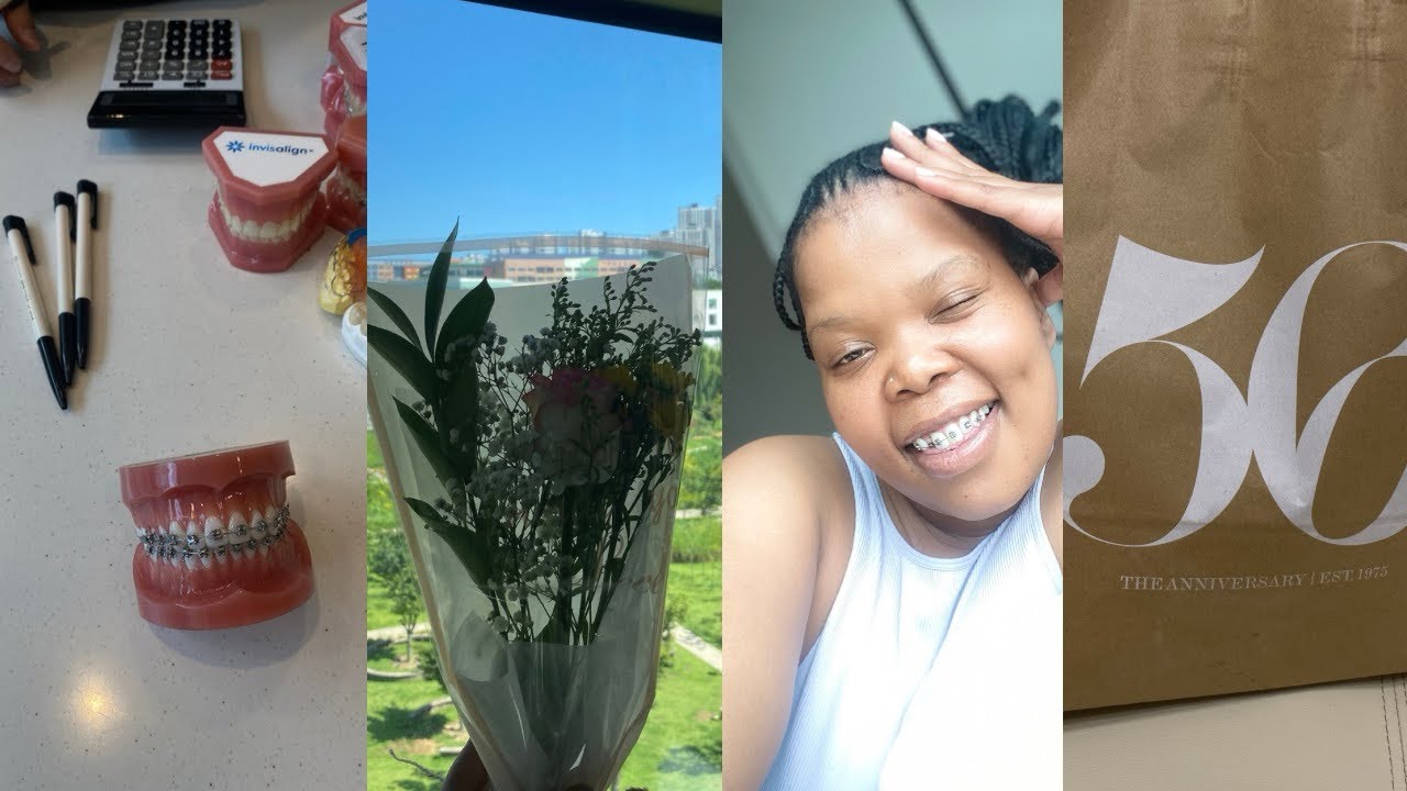 Braces in Korea|| I got a few things at Zara|| beautiful flowers from a beautiful girl 