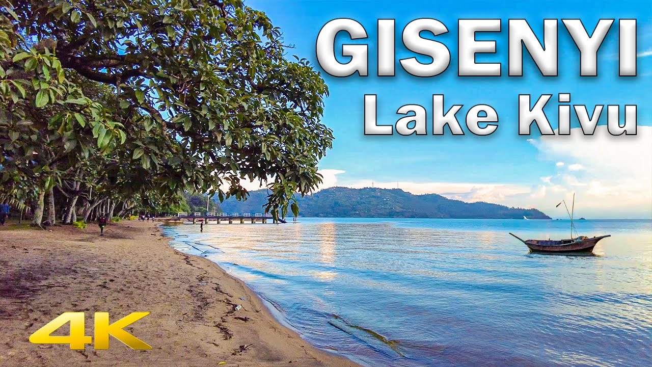 Peaceful Walk along Lake Kivu Shores in Gisenyi, Africa【4K – 60fps】🇷🇼