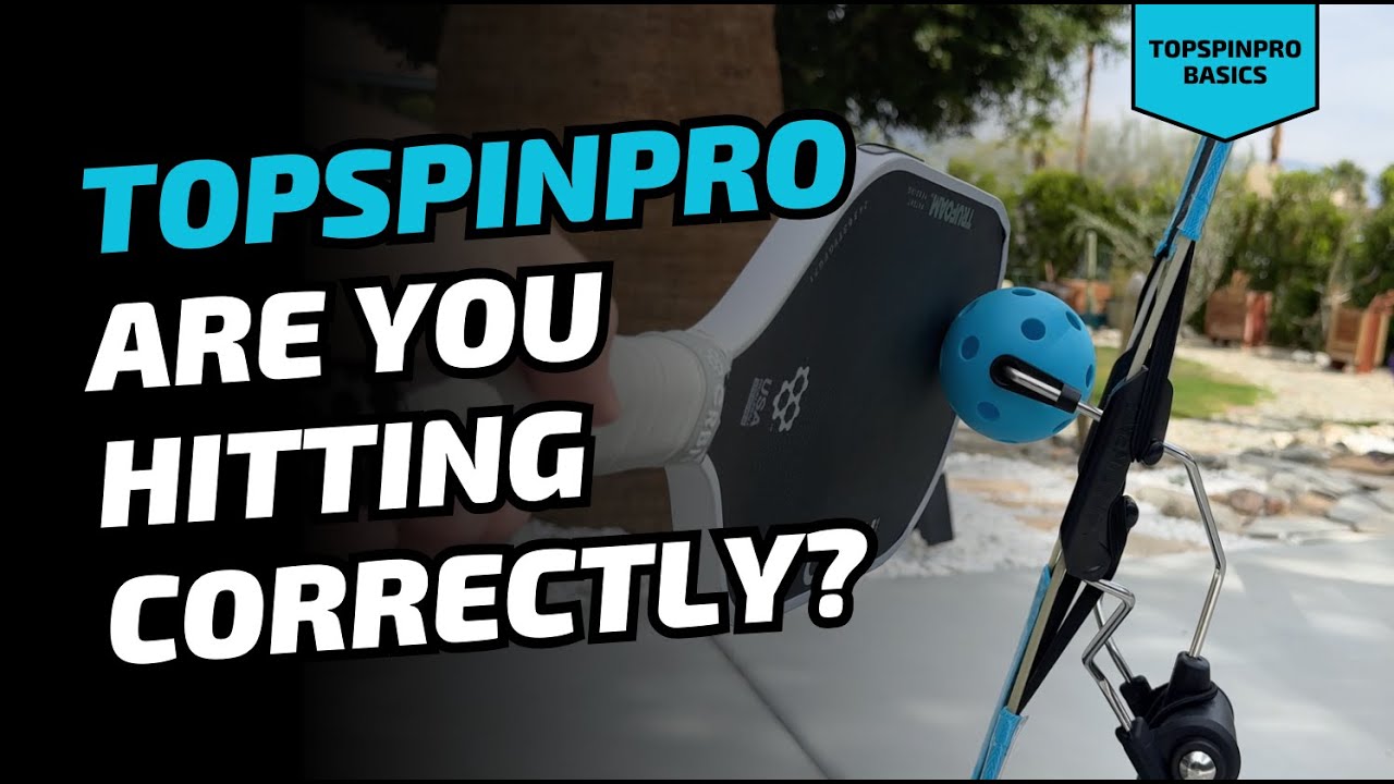 How To Hit Correctly | TopspinPro For Pickleball Basics