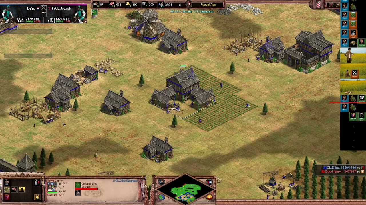 Aoe2 - Arena Build Order - Scouts + Boom