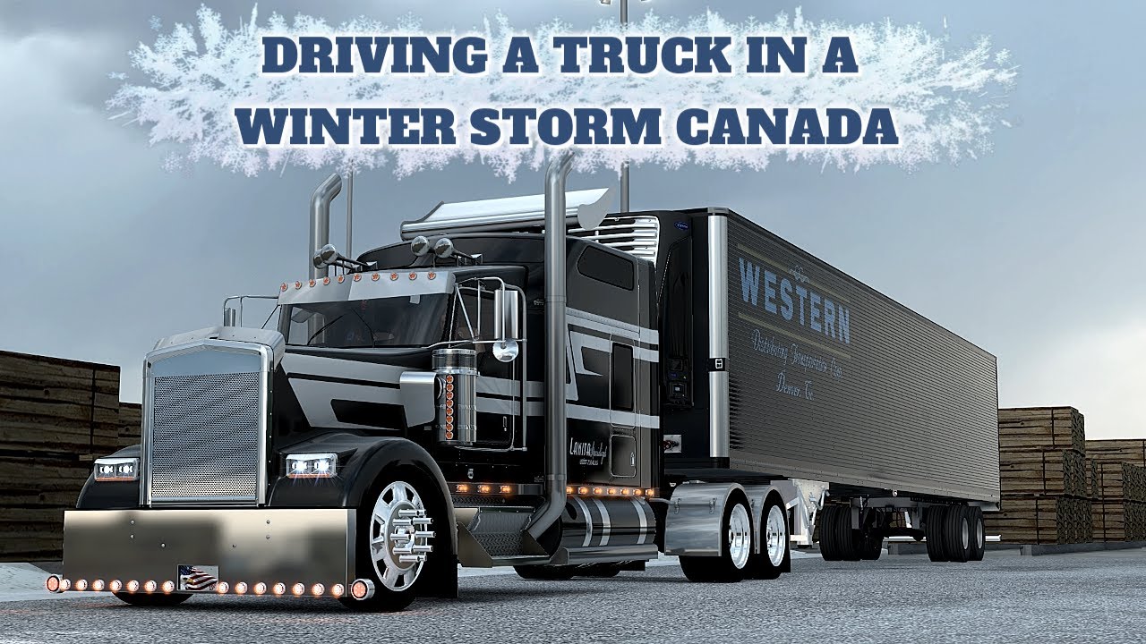 KENWORTH TRUCK in a SNOW STORM | Canada Trucking  | American Truck