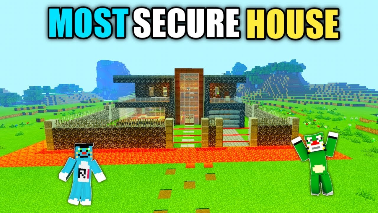 Minecraft | Most Secure House In Minecraft | Oggy And Jack | Minecraft Pe | In Hindi |