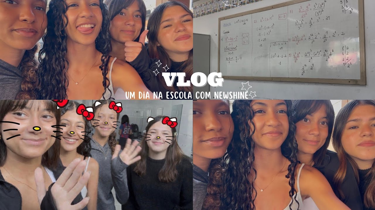 VLOG | um dia na escola com o NEWSHINE