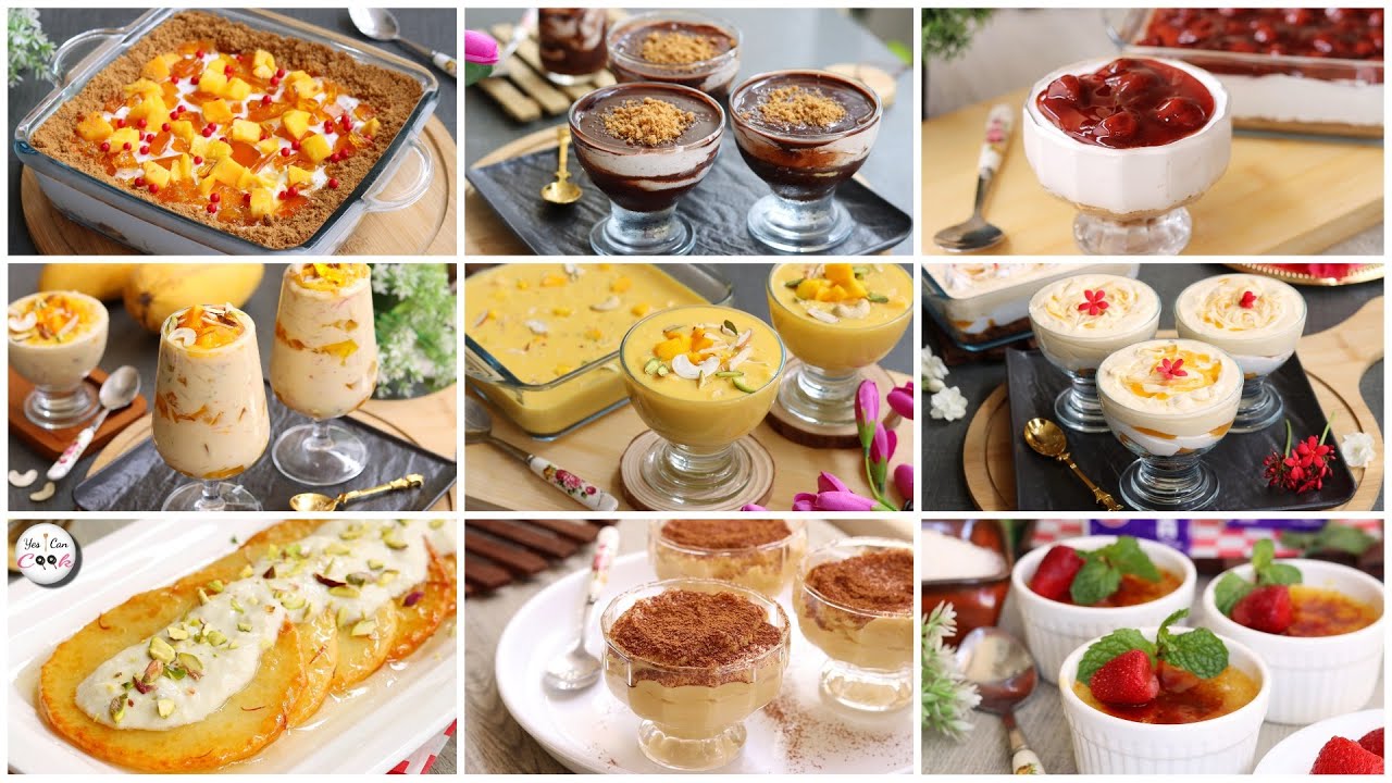 9 Desserts for Ramadan/Eid Special by (YES I CAN COOK)