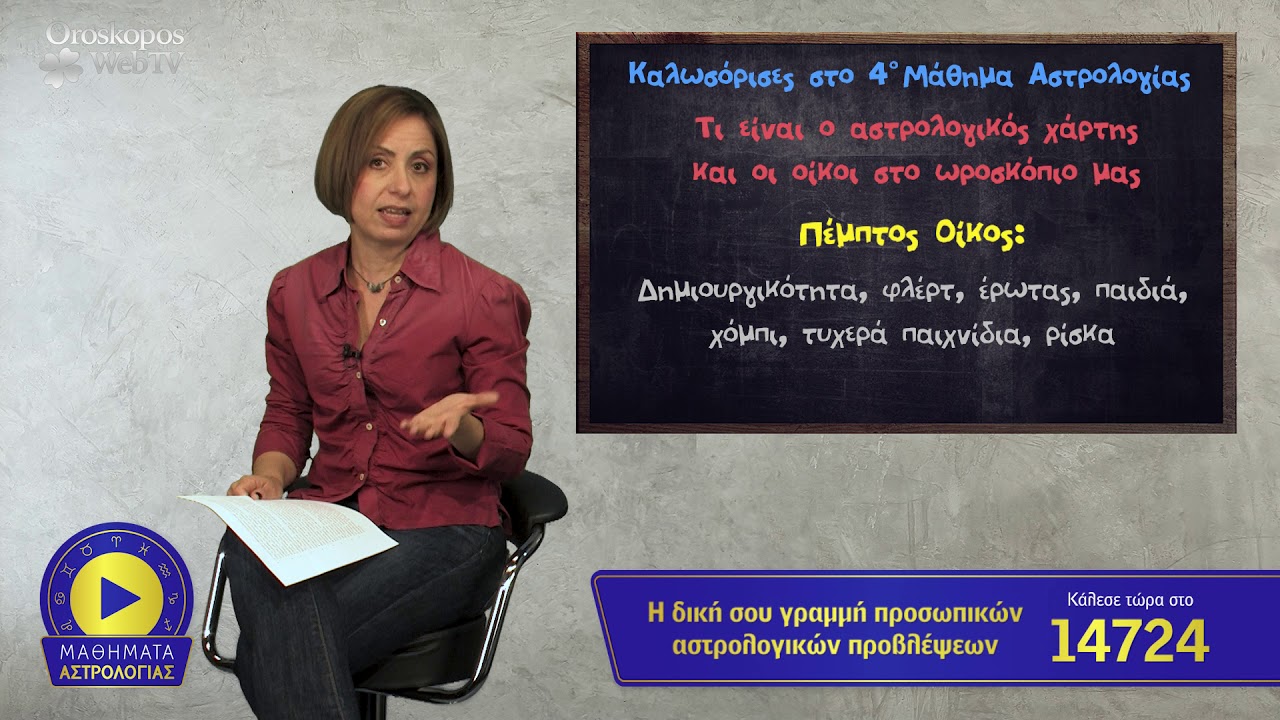 4ο Μάθημα Αστρολογίας: Τι είναι ο Αστρολογικός Χάρτης & οι Οίκοι στο Ωροσκόπιο;