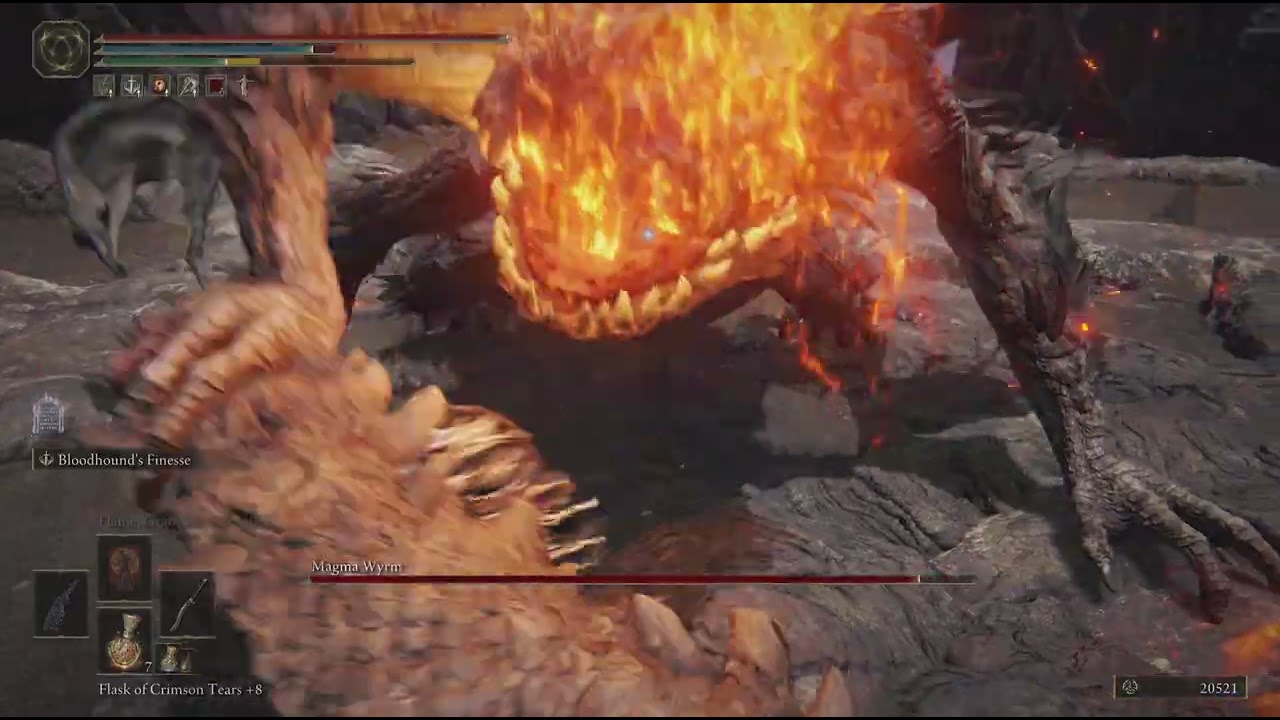 ELDEN RING - Defeating Magmar Wyrm!