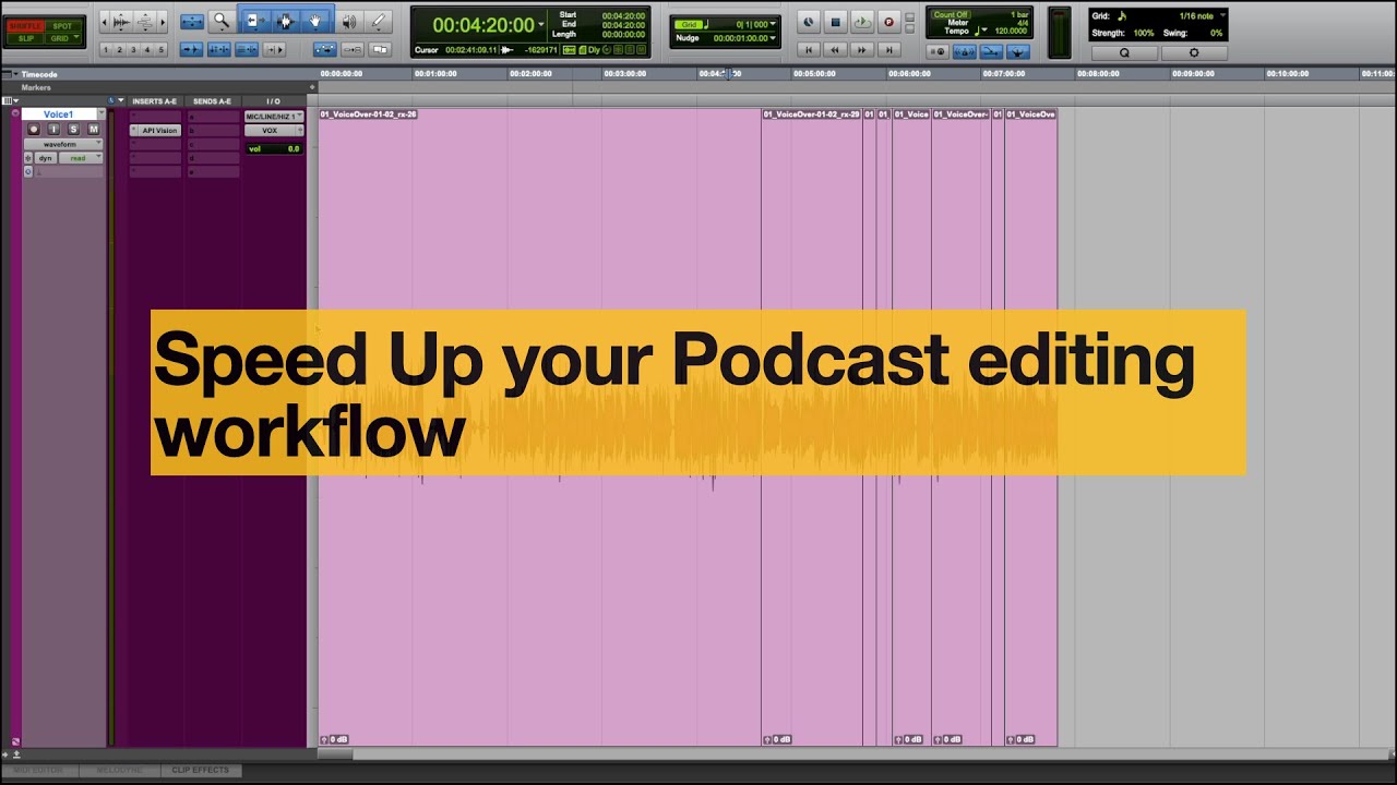 Speed up your podcast editing workflow