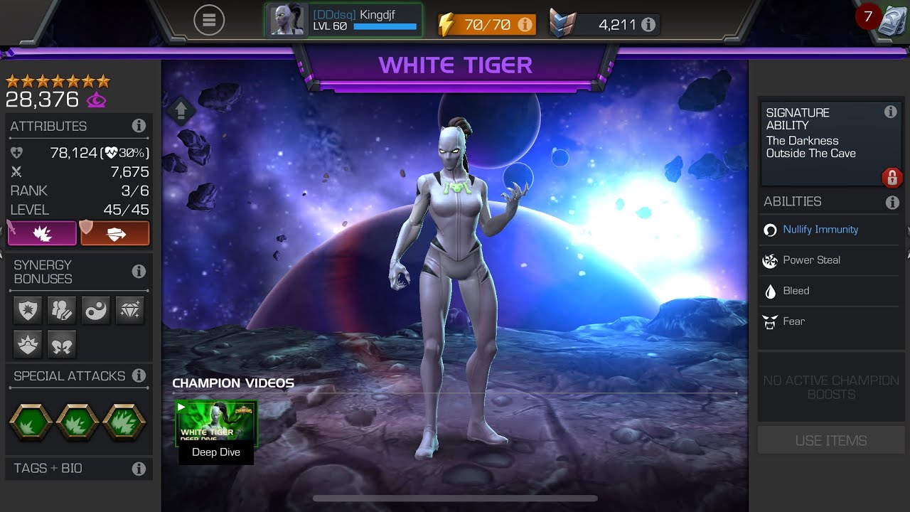 White Tiger power steal breakdown plus Rotations #mcoc #whitetiger