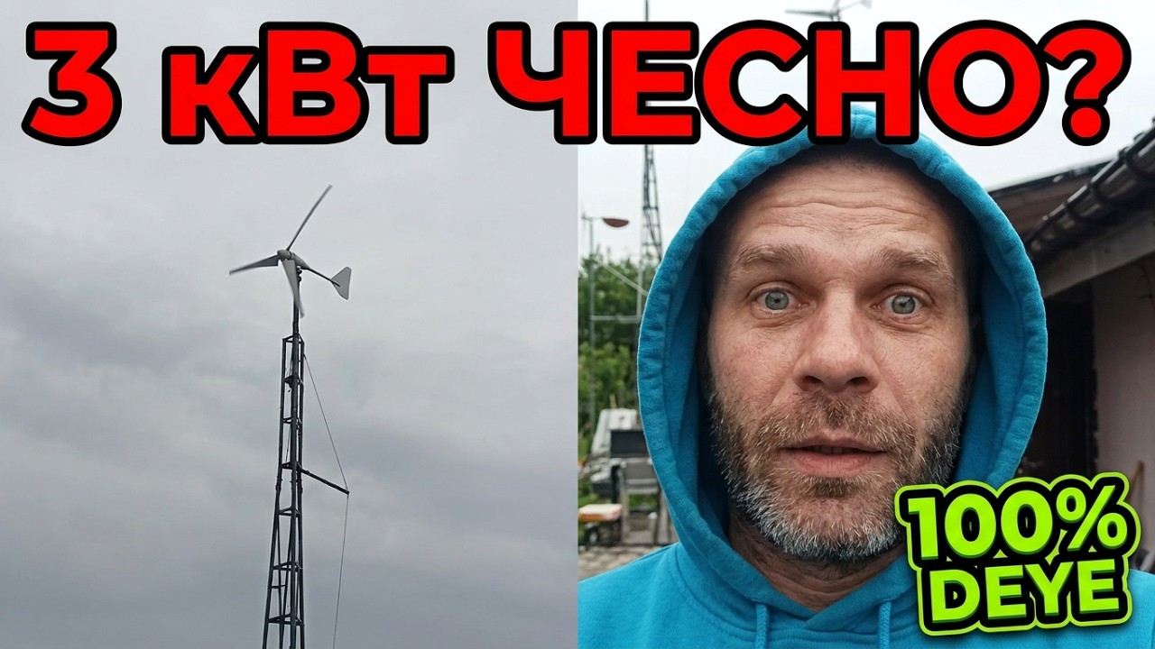 Вітряк що підключається у Deye - як це? Чи дасть чесних обіцяних 3 кВт?