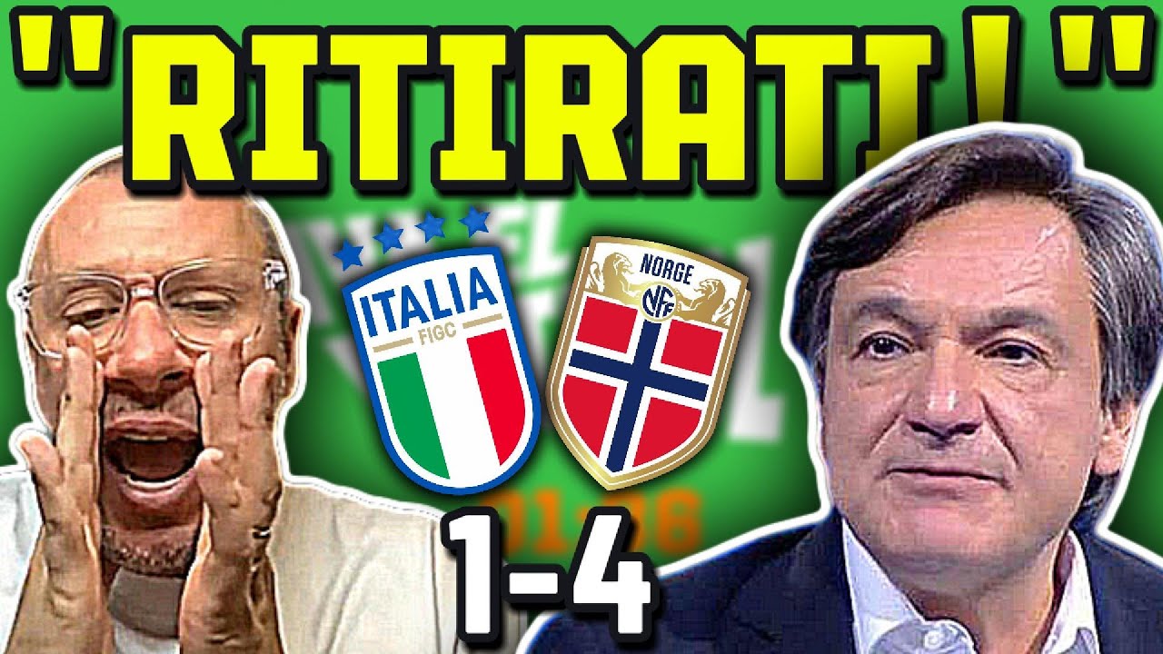 CASSANO IMPAZZITO su CARESSA dopo ITALIA-NORVEGIA 1 4: