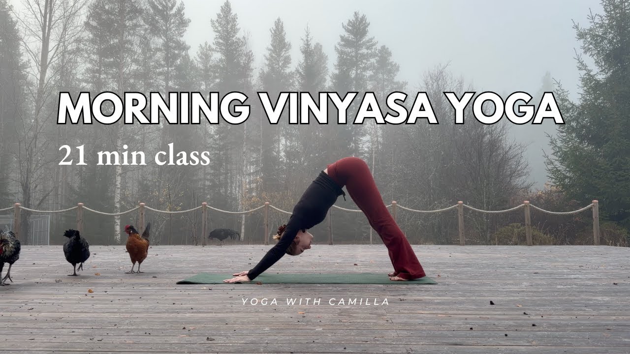 Peaceful morning yoga | 21 min vinyasa flow yoga
