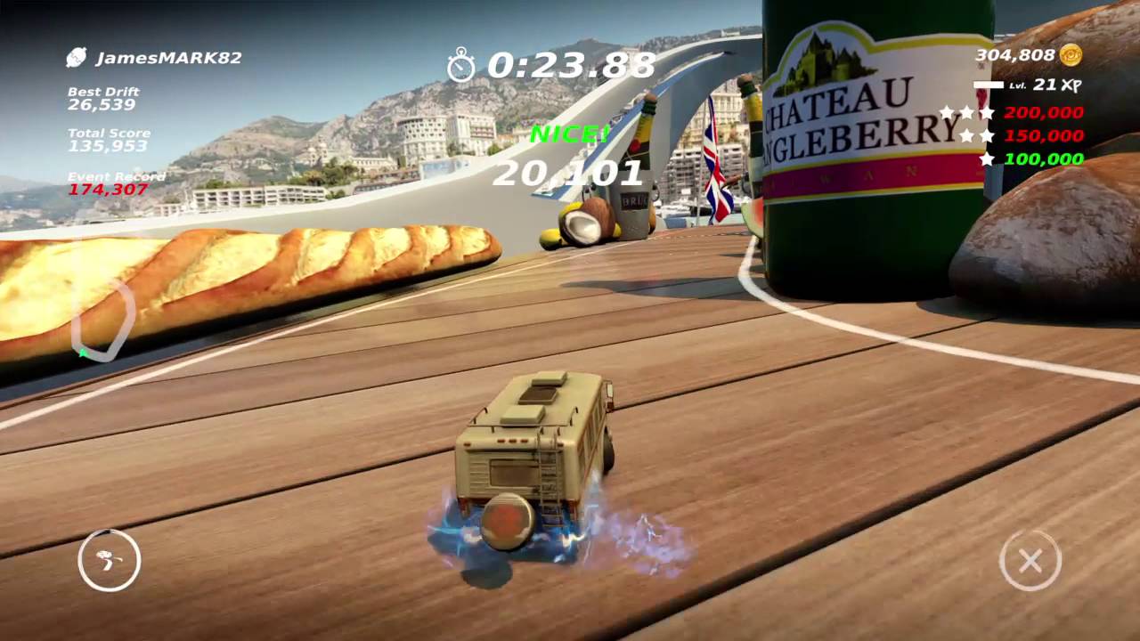 Table Top Racing: World Tour Brakings bad drift 200,000