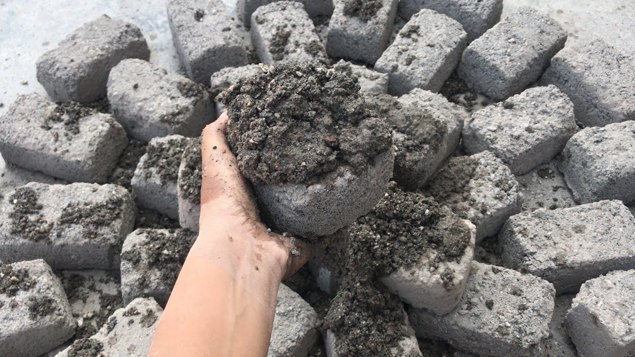 Bombastic crumbling video of multi stone sand cement dry floor crumbling &clay pot 🔥🔥