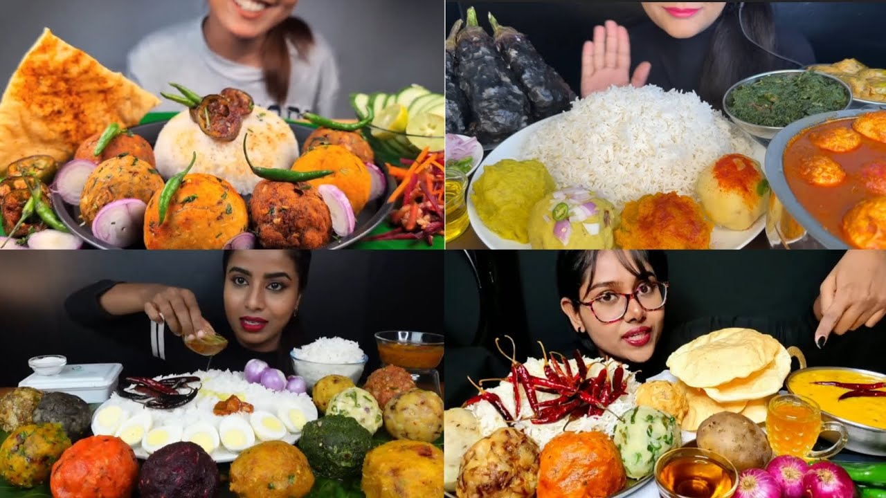 ASMR EATING LOTS OF ALU BHARTA , WHITE RICE EGGS, DAL , EATING CHALLENGE MUKBANGERS #asmr #mukbang 