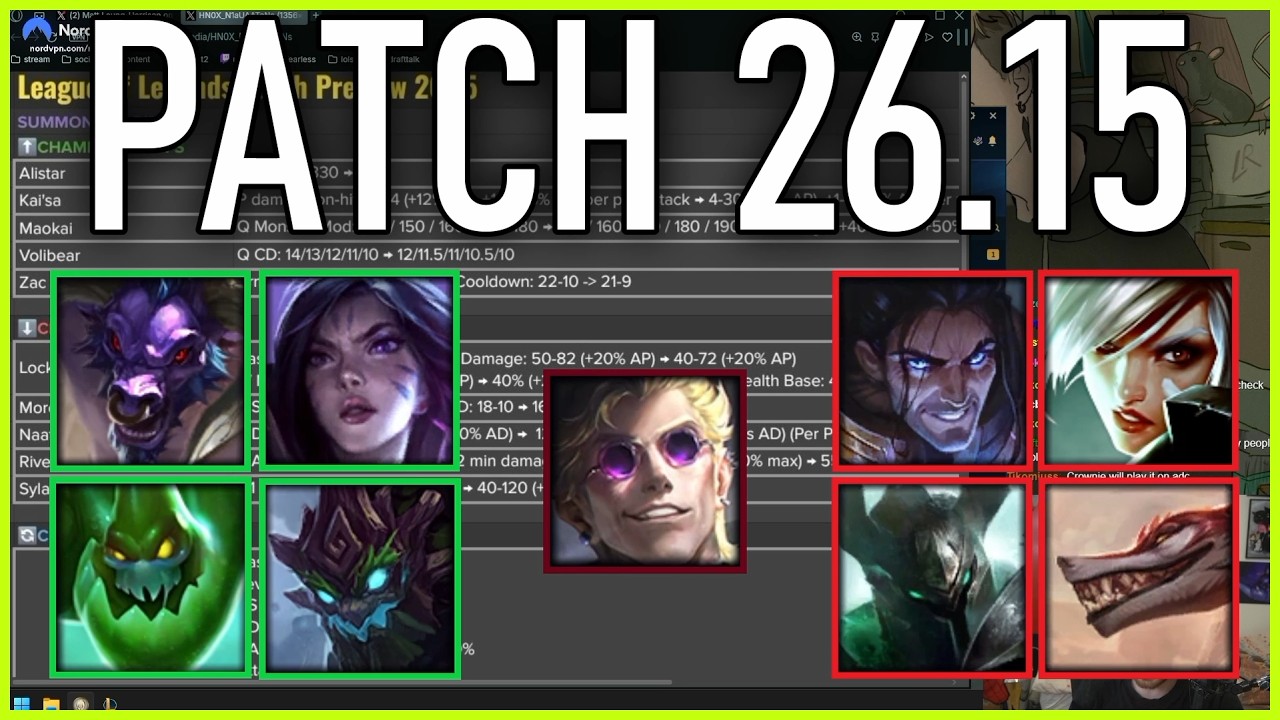 Nemesis reacts to FULL PATCH PREVIEW 26.15!