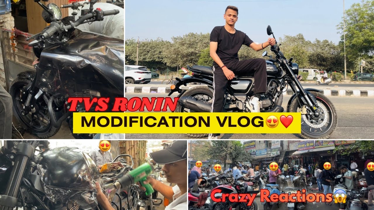 2025 TVS RONIN MODIFICATION / CRAZY REACTIONS😱❤️