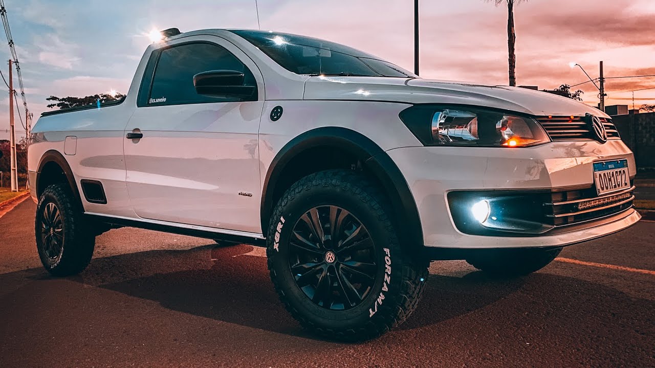 Saveiro CS com lift suspensão e pneu 215/75r15