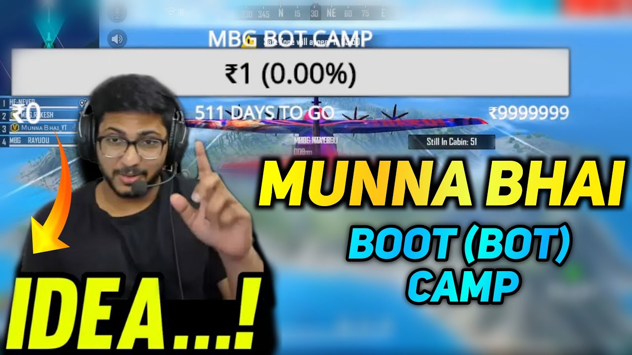 Munna Bhai Boot Camp Setup - Funny MBG Squad Bot Camp - Free Fire Telugu - MBG ARMY