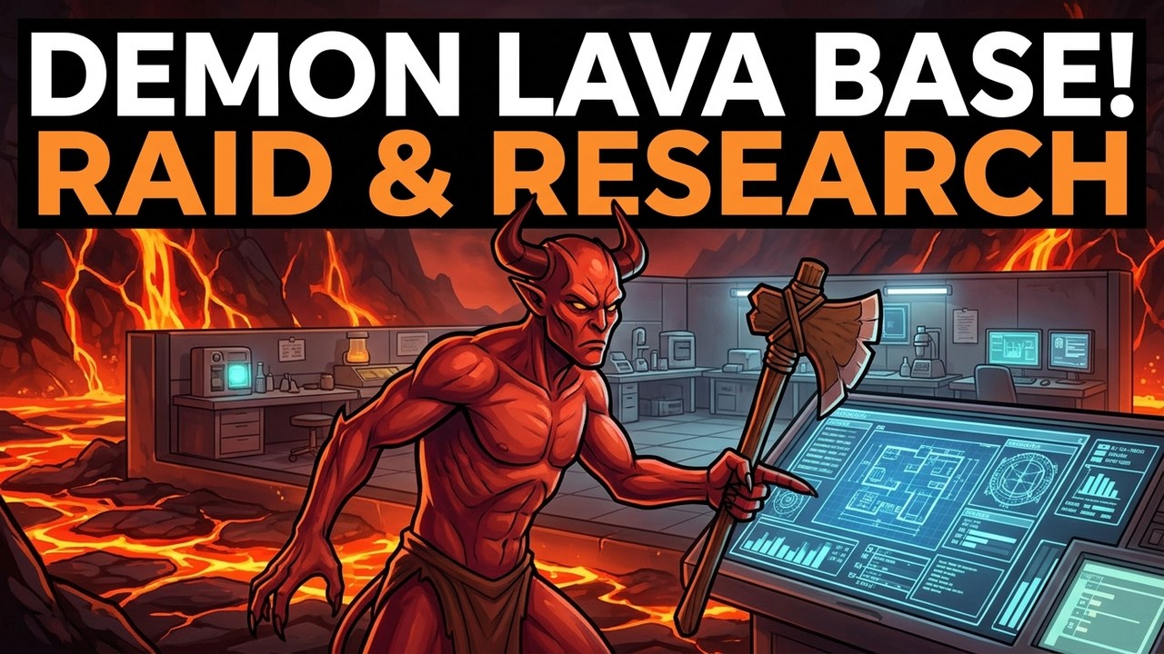 A good Raid and Research Lab :Demons Surviving in the Lava Fields  Rimworld Part 6 (again Messed up)