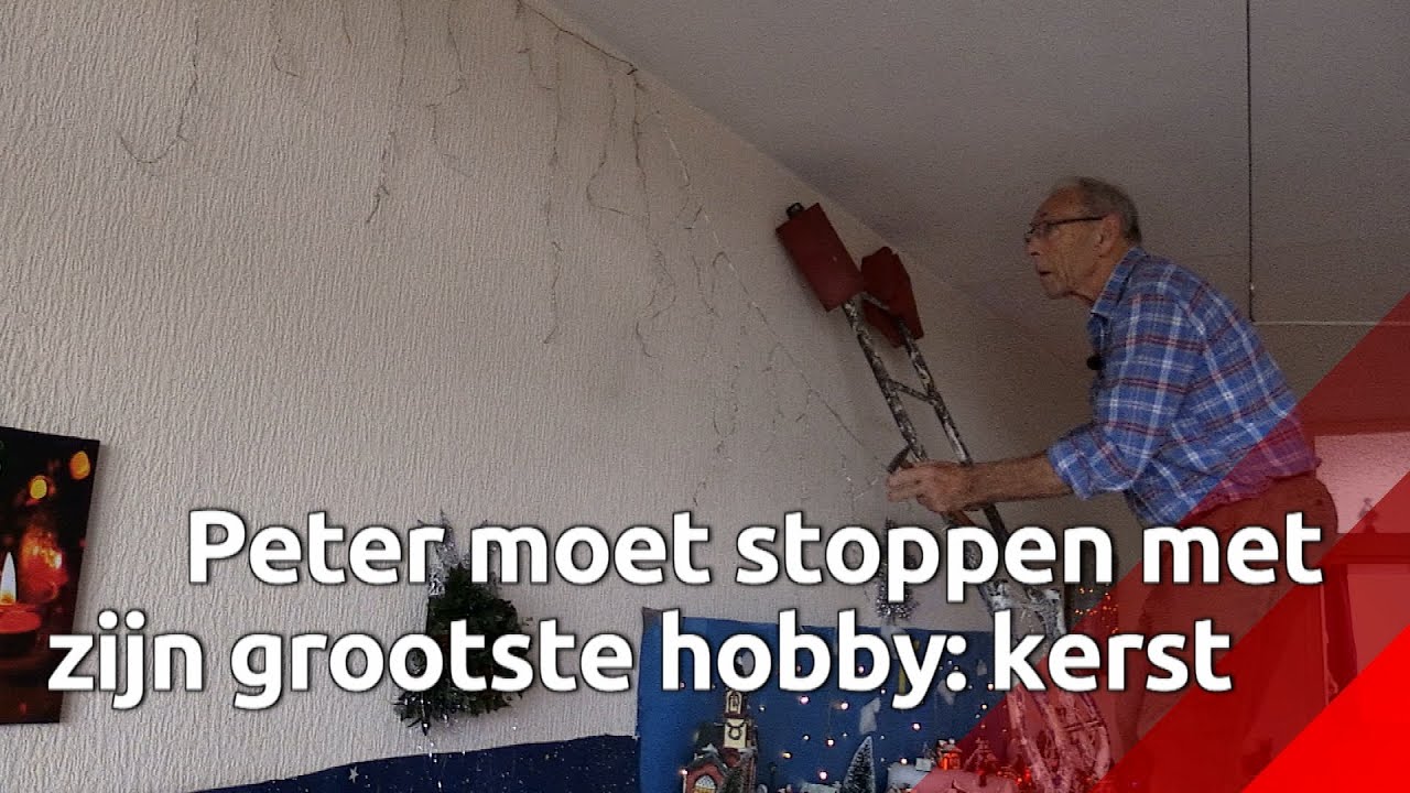 Peter gaat nog een keer helemaal los met kerstversiering