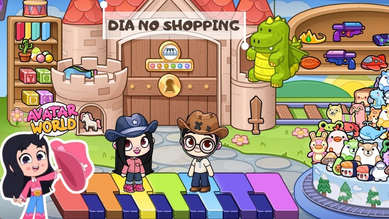 TURMA DA BOIADEIRINHA NO AVATAR WORLD - DIA NO SHOPPING